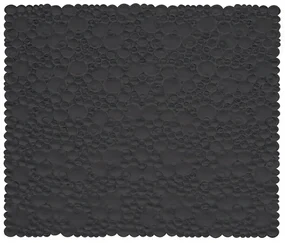 Tappeto doccia quadrato antiscivolo in gomma nero 54x54 cm