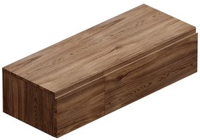 Mobile da bagno sotto lavabo L 120.3 x H 30 x P 46 cm noce, 2 cassetti Step