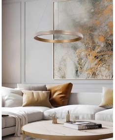 Lampadario LED a sospensione con filo HASHIM LED/22W/230V diametro 40 cm rame