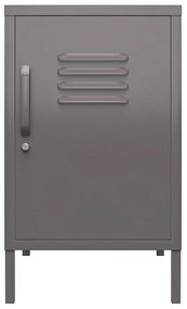 Comodino in metallo grigio Bradford - Støraa