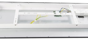 Plafoniera moderna nera con LED integrato 80 cm - Liv