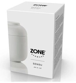 Organizer da bagno bianco in gres per dischetti di cotone Sensu – Zone