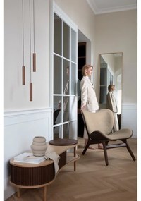 Tavolo TV in rovere decorato in marrone naturale 140x40 cm Audacious - UMAGE