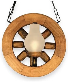 Brilagi - Lampadario a sospensione con catena ROATA 2xE14/40W/230V faggio