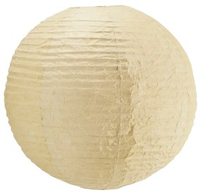 Tikamoon - Lampadario a sospensione rotondo in carta Hana 55 cm, beige