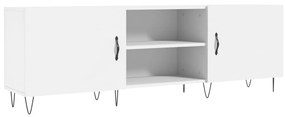 Mobile porta tv bianco 150x30x50 cm in legno multistrato