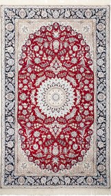 Nain Tappeto 250 x 150 Rosso (Iran) Annodato A Mano