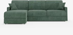 Tommy Divano Letto con penisola contenitore - design minimal e sfoderabile in tessuto smacchiabile simil cotone T33