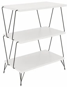 Tavolino LAZANDOS 75x48 cm bianco