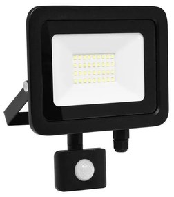 Ecolite RLED48WL-30W/PIR - Riflettore LED STAR con sensore LED/30W/230V IP44