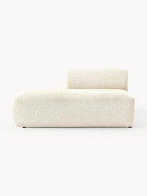 Modulo chaise longue componibile in tessuto bouclé Sofia