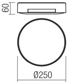Redo 90006 - Plafoniera LED da esterno SKOR LED/16W/230V IP54 marrone