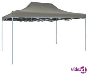 vidaXL Gazebo Professionale Pieghevole 3x4m in Acciaio Antracite