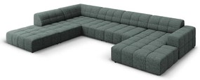 Divano angolare turchese (angolo sinistro/U) Chicago - Cosmopolitan Design