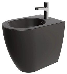 Bidet a Terra Azzurra Ceramica "Comoda" Nero Opaco