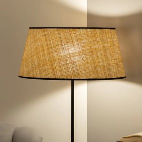 Brilagi - Lampada da terra LED CERIA 1xE27/40W/230V Ø 50 cm beige/nero