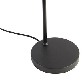 Lampada da tavolo di design nera con vetro oro e fumé - Zuzanna