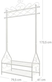 Appendiabiti da terra LINEA bianco