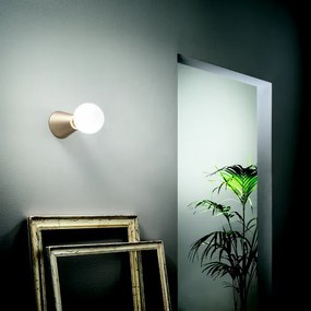 Lampada faretto da interno 12x12 cm FOG in alluminio verniciato Oro