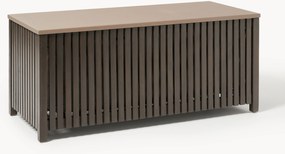 Cassapanca da giardino in legno di acacia con rivestimento Arkin, larg. 129 cm