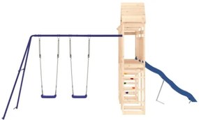 Set da Gioco da Esterno in Legno Massello di Pino