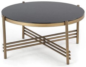 Tavolino ISMENA 41x80 cm oro/nero