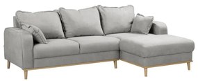 Divano angolare grigio chiaro (angolo destro) Beata - Ropez