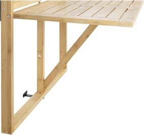 Tavolino da giardino in bambù 44x64 cm Waikiki – Wenko