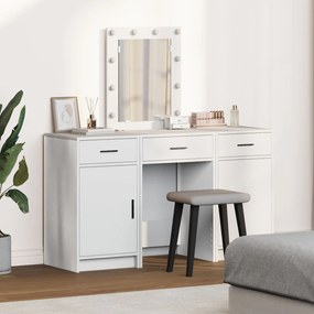 Set di toletta 3 pezzi  con led in legno ingegnerizzato bianco