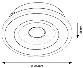 Rabalux 6959 - Plafoniera LED TANELI LED/20W/230V 3000/4000/6000K