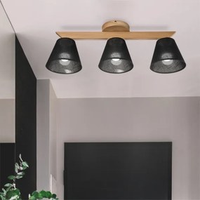 Brilagi - LED  Lampadario a plafone ANTHONY 3xE14/40W/230V quercia/nero