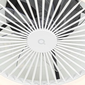 Ventilatore da soffitto smart nero 54 cm con LED dimmerabile e telecomando - Dave