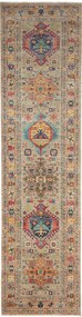 Samarkand Tappeto 80 x 300 Grigio (Pakistan) Annodato A Mano