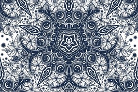 Carta da parati autoadesiva – Ornamento giglio selvatico