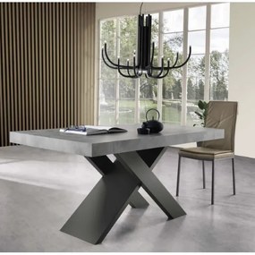 Tavolo sala da pranzo allungabile 260 cm in laminato KARMA Cemento