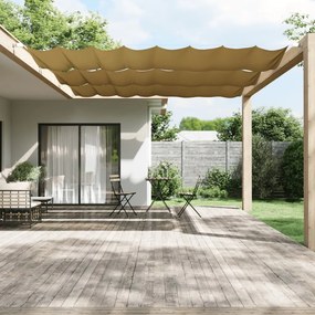 Paravento Verticale Beige 140x1200 Cm İn Tessuto Oxford /
