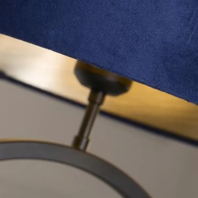 Searchlight EU93101AZ - Lampada da tavolo ELEGANT 1xE27/60W/230V blu