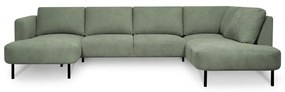 Divano angolare verde (angolo destro/"U") Hero - Scandic