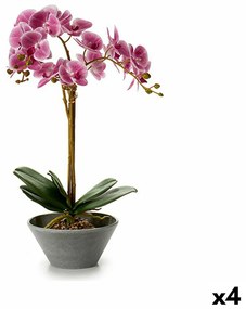 Pianta Decorativa Orchidea 16 x 48 x 28 cm Plastica (4 Unità)