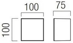 Redo 90322 - LED Applique da esterno KODIAK LED/5W/230V IP65 bianco/nero