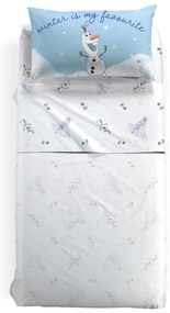 Completo Lenzuola in Cotone Frozen Winter Singolo Warner