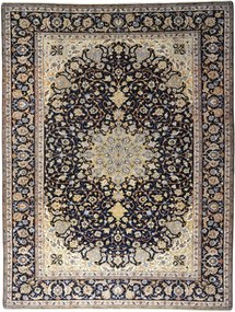 Isfahan Tappeto 300x390 Blu (Iran) Annodato A Mano