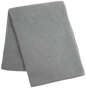 Copriletto Mini Waffle grigio, 130 x 170 cm - Tiseco Home Studio