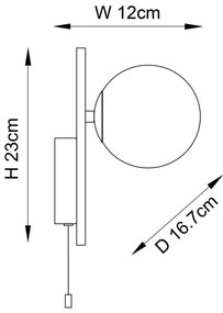 Endon 94080 - Applique da bagno SPA 1xG9/3W/230V IP44 cromo lucido