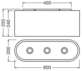 Ledvance - Plafoniera DECOR CARDBOARD 3xE27/15W/230V