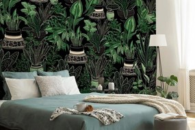 Carta da parati – Con motivo botanico