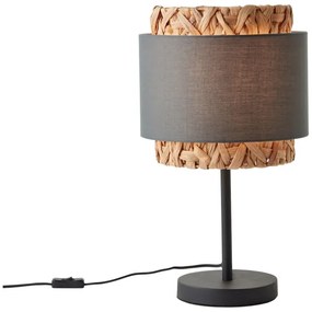 Brilliant - Lampada da tavolo WATERLILLY 1xE27/60W/230V grigio