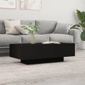 Tavolino Da Salotto Nero 100x49,5x31 Cm İn Legno Multistrato /