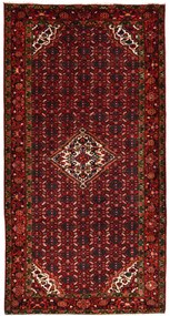 Hosseinabad Tappeto 300x160 Rosso (Iran) Annodato A Mano