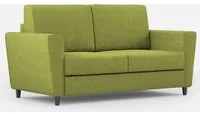 Divano 2 Posti 152x85x85 cm Yasel in Tessuto Verde